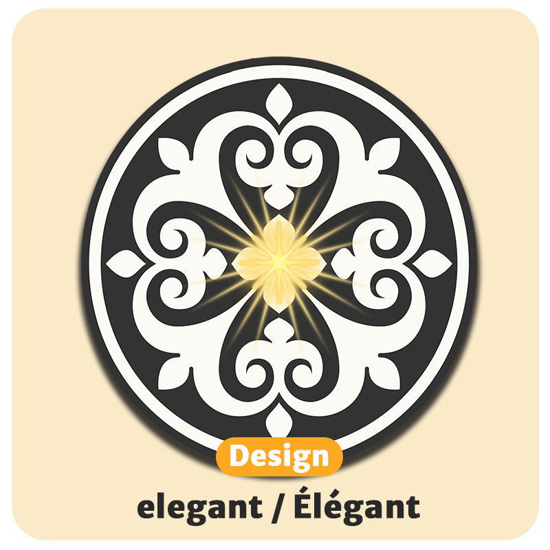 Dessous de verre lumineux avec piles de rechange offertes