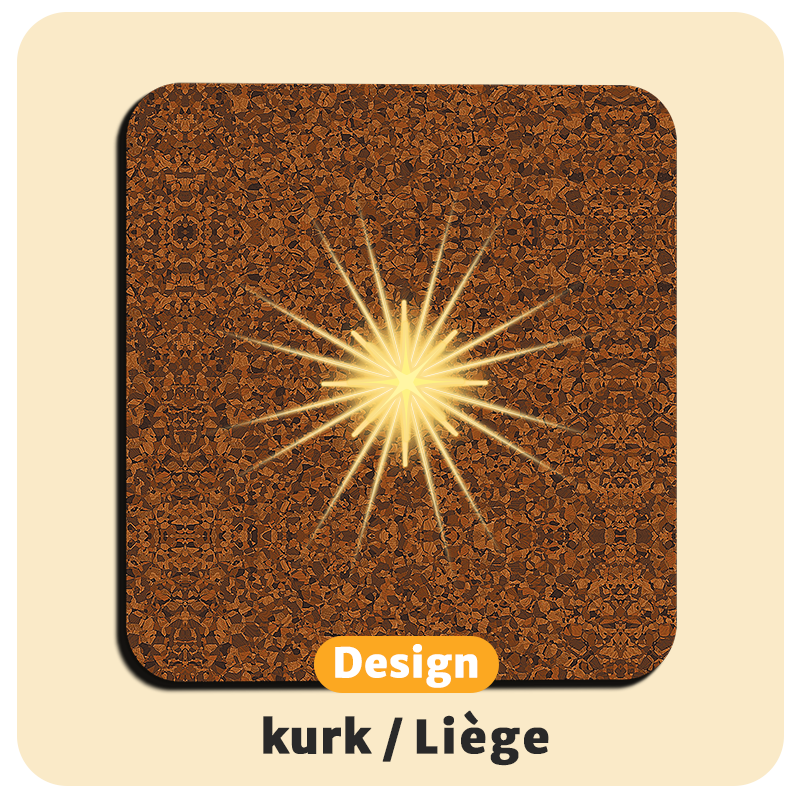 Lichtgevende LED-onderzetters met gratis vervangbatterijen