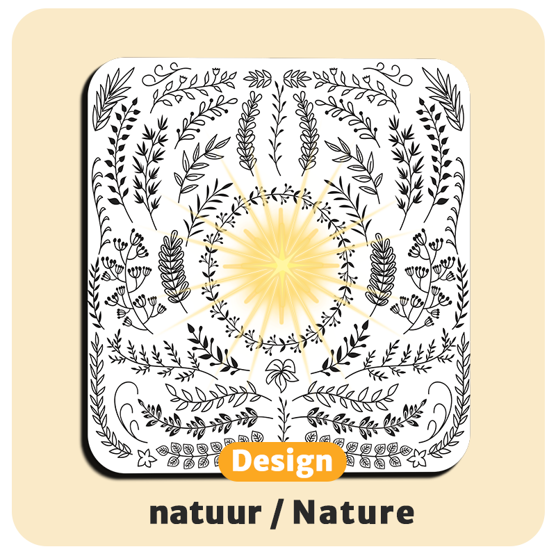 Dessous de verre lumineux avec piles de rechange offertes