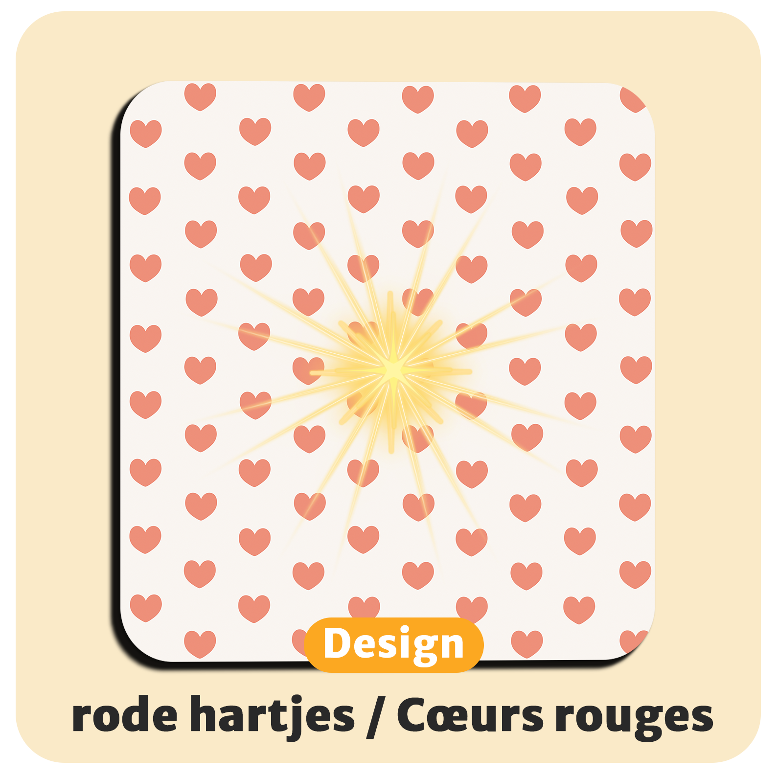 Lichtgevende LED-onderzetters met gratis vervangbatterijen