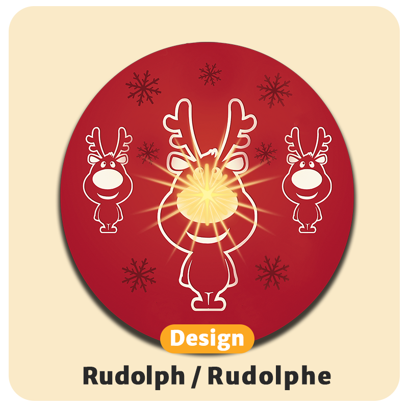 Lichtgevende LED-onderzetters met gratis vervangbatterijen