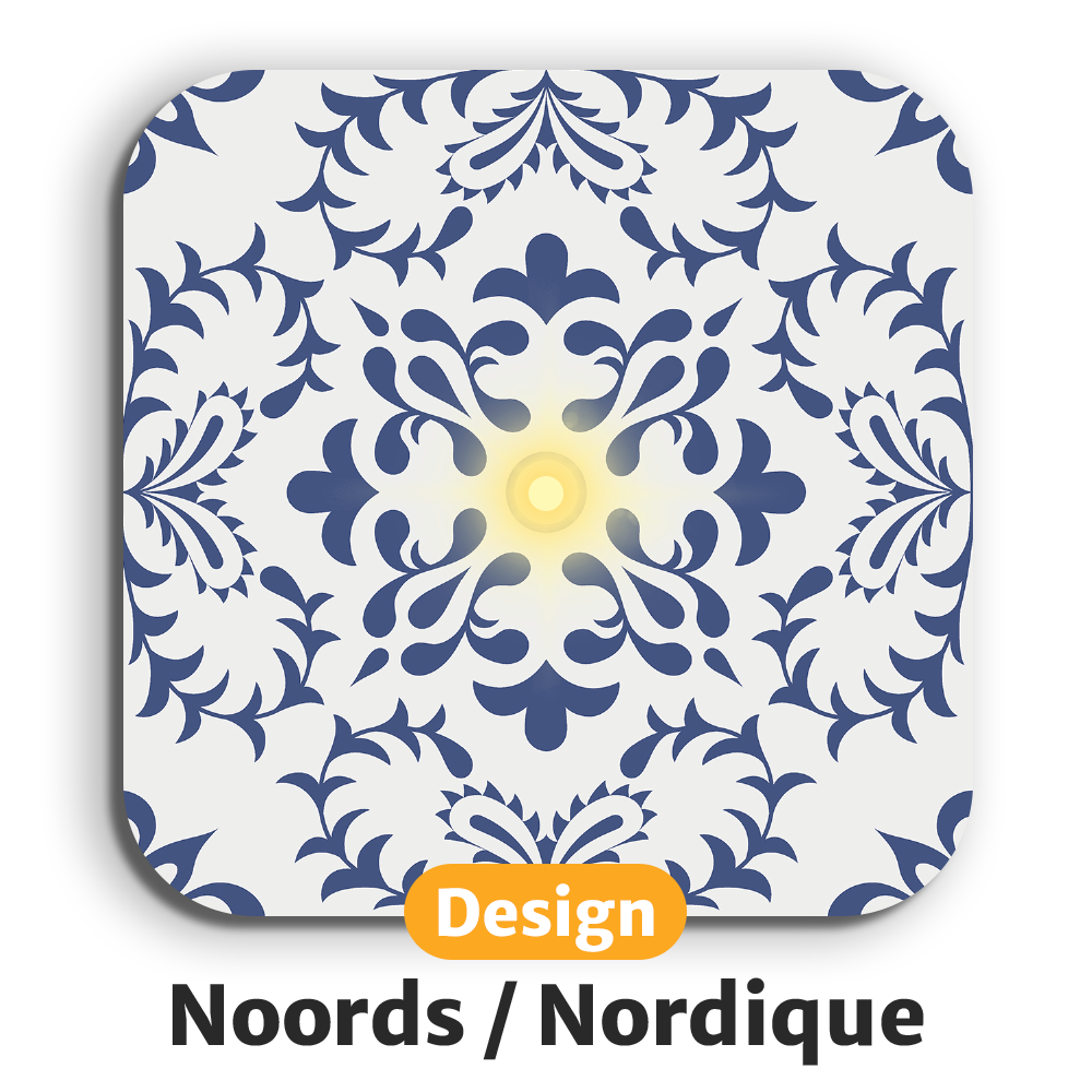 Dessous de verre lumineux avec piles de rechange offertes