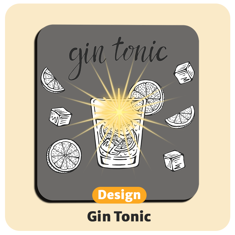 Leuchtende LED-Untersetzer mit gratis Ersatzbatterien