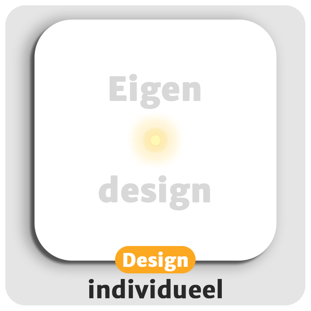 Leuchtende LED-Untersetzer | Eigenes Design | quadratisch