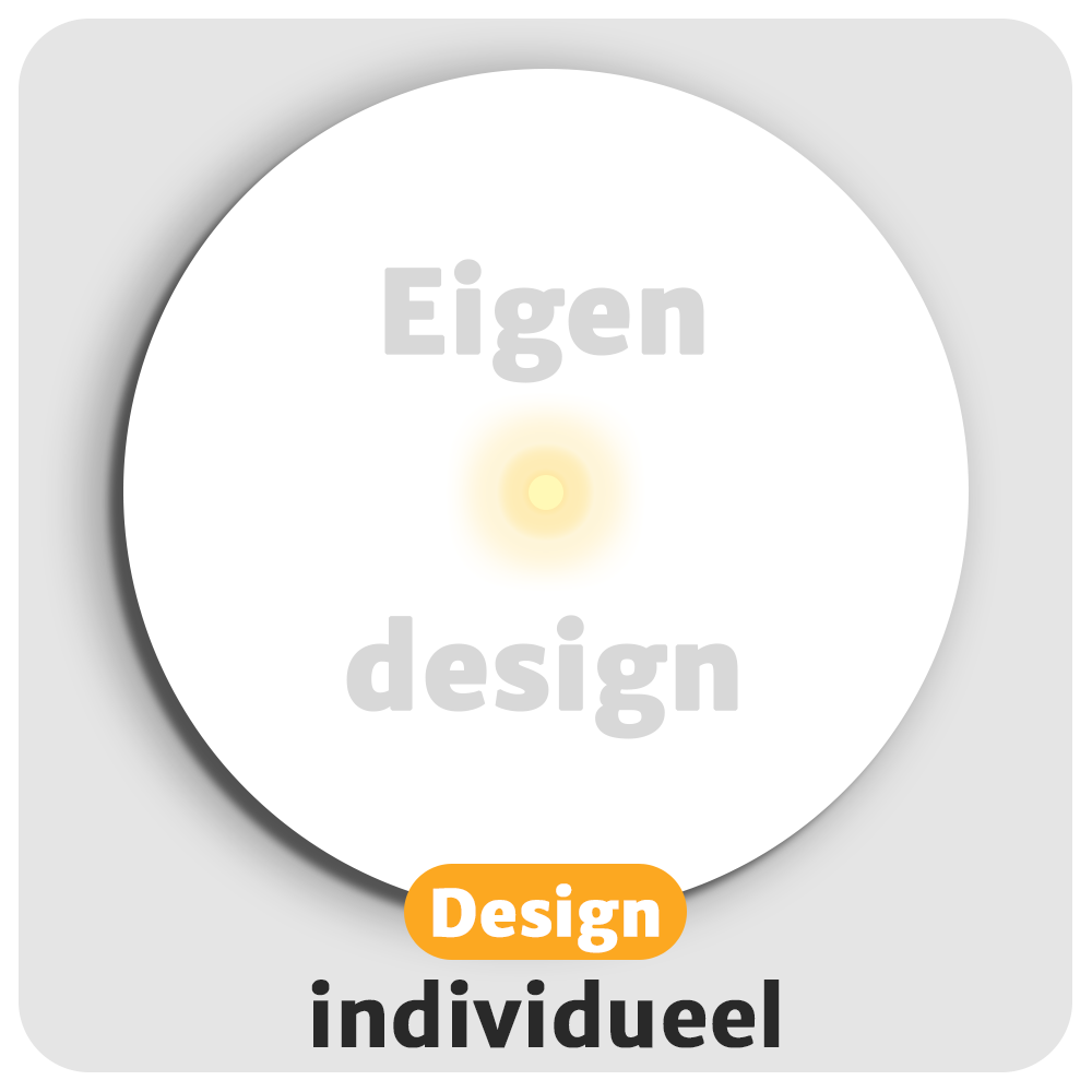 Leuchtende LED-Untersetzer | Eigenes Design | rund