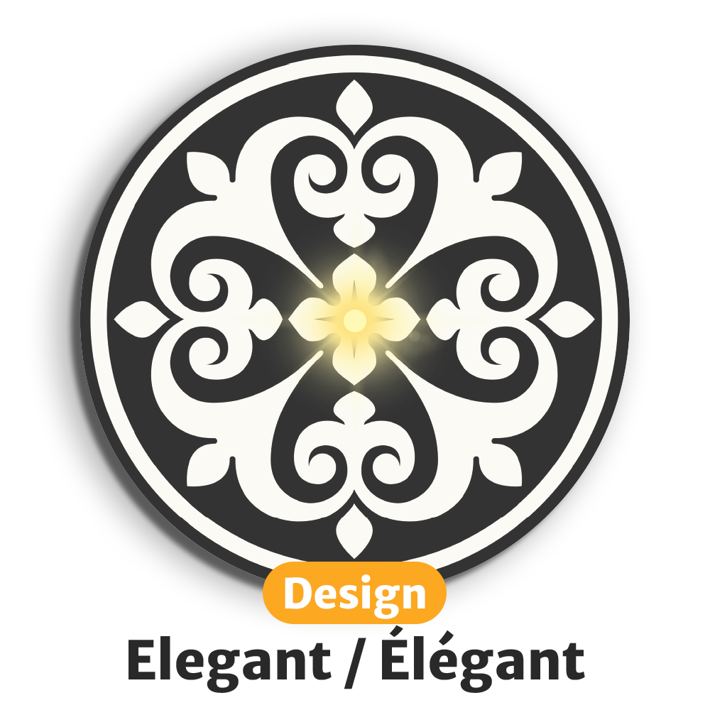 Dessous de verre lumineux avec piles de rechange offertes